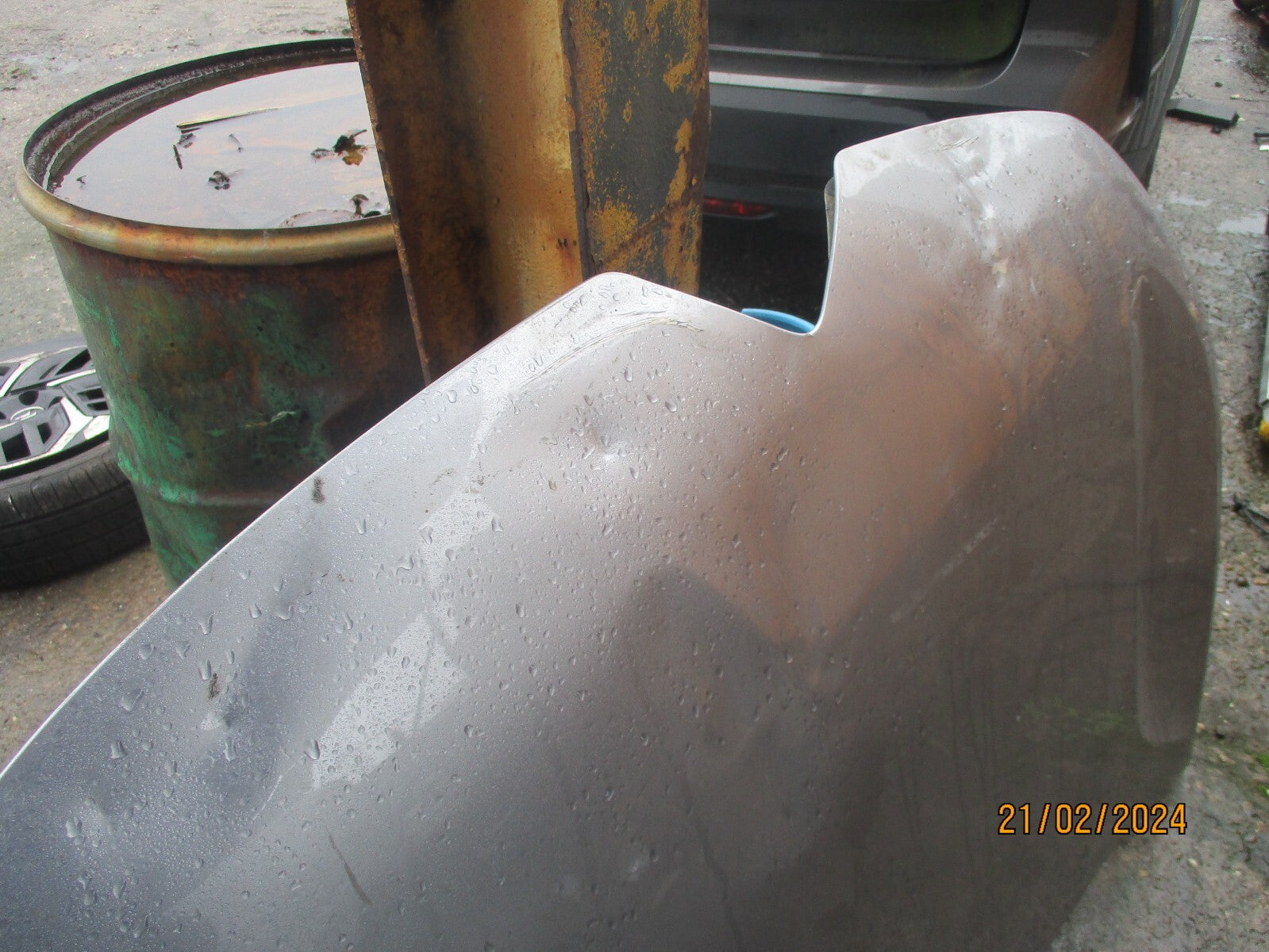 CITROEN C5 AIRCROSS 2022 FRONT BONNET HOOD SILVER GREY DAMAGED