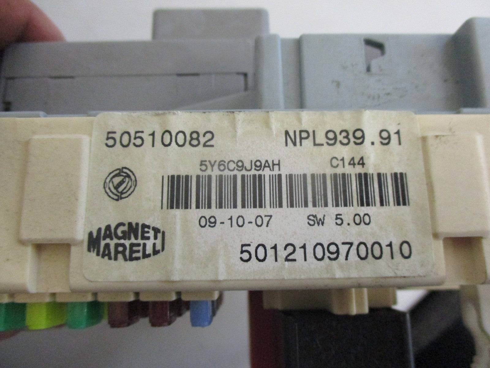 ALFA ROMEO 159 MK1 2008 2.4 JTDM ELECTRICAL FUSE RELAY BOX SWITCH BOARD 50510082