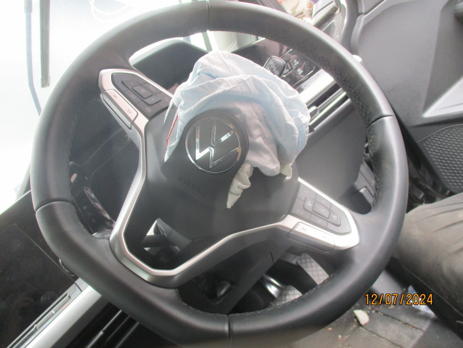 2023 VW VOLKSWAGEN GOLF MK8 3 SPOKE MULTIFUNCTION LEATHER STEERING WHEEL
