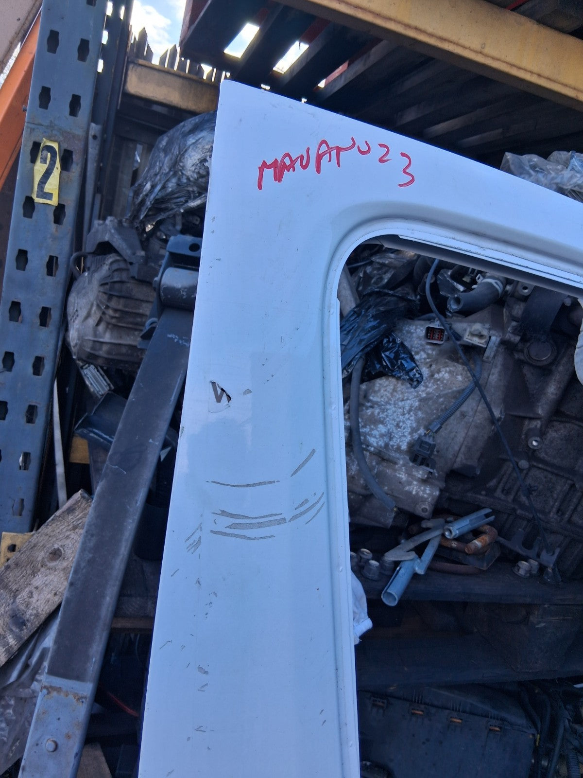 2023 VAUXHALL MOVANO C MK3 OSF DRIVER SIDE FRONT RIGHT BARE DOOR WHITE
