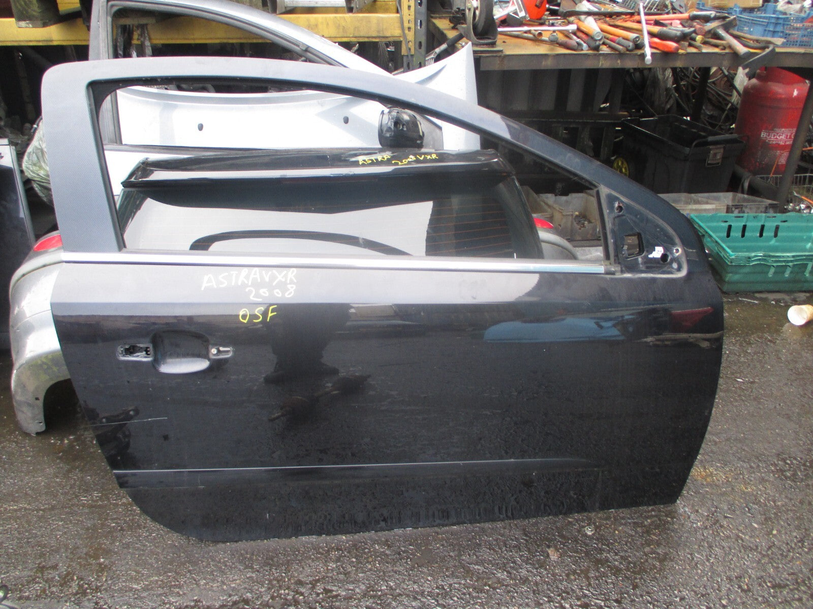 VAUXHALL ASTRA H VXR 2008 3 DOOR OS DRIVER SIDE DOOR SHELL BLACK Z20R