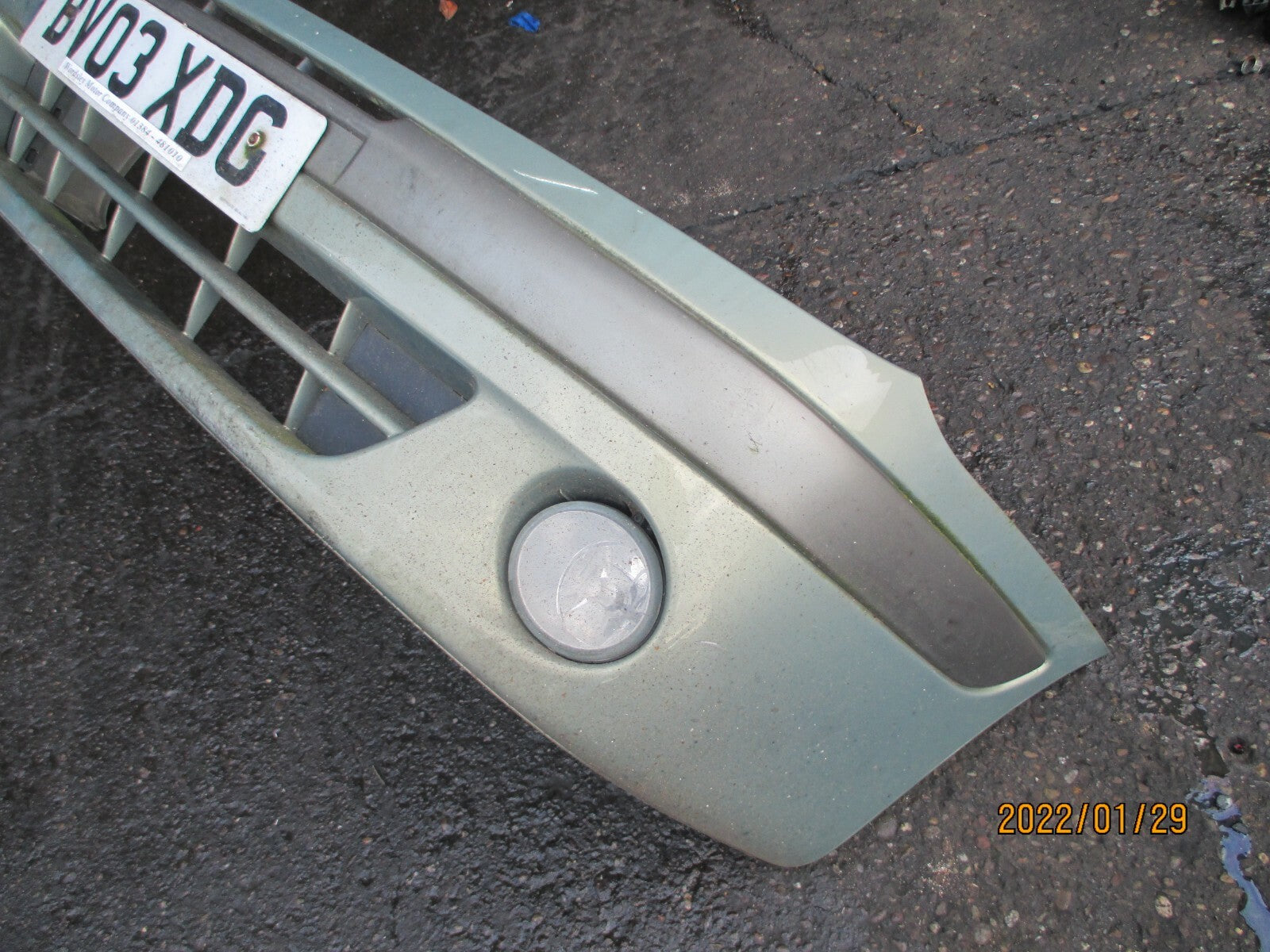 RENAULT MEGANE SCENIC 2003 FRONT COMPLETE BUMPER BEIGE