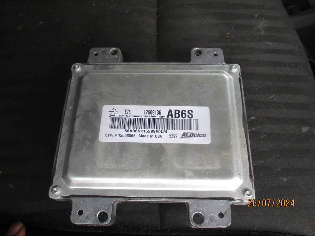 VAUXHALL ZAFIRA C 2016 1.4 PETROL ECU ENGINE CONTROL MODULE 12669136