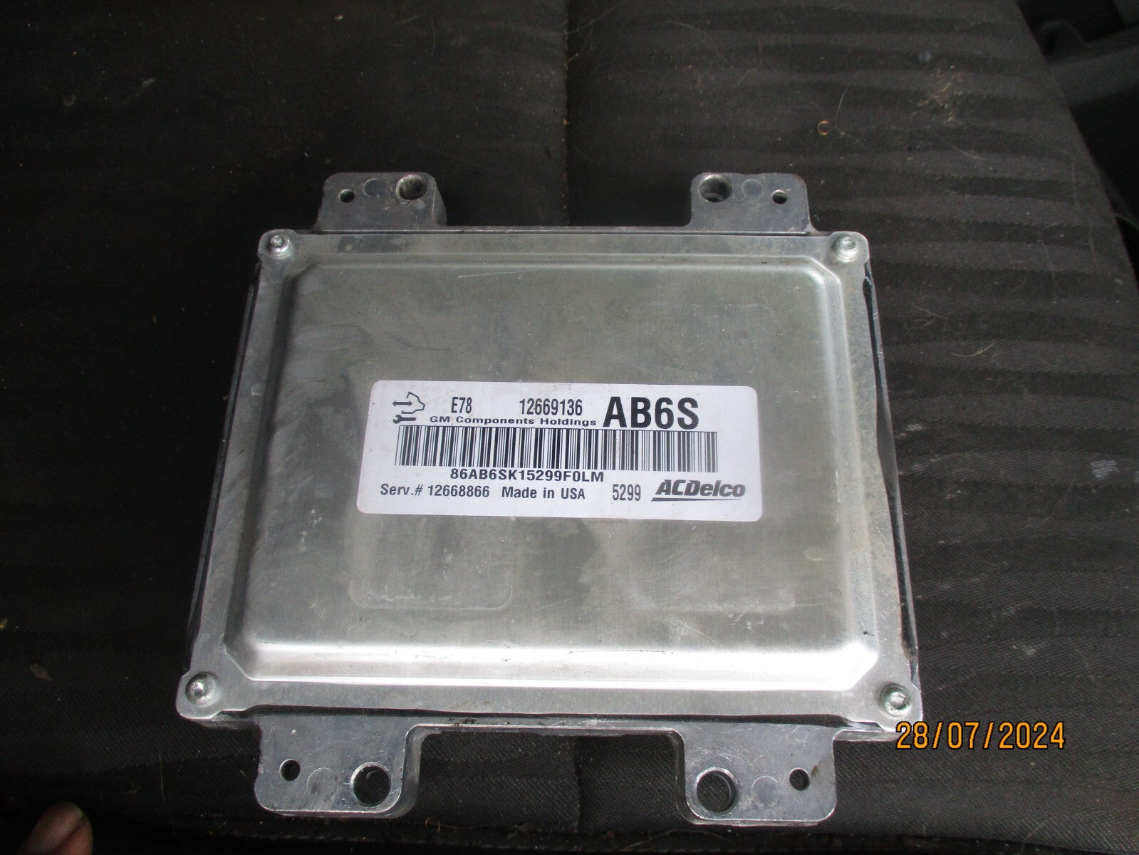 VAUXHALL ZAFIRA C 2016 1.4 PETROL ECU ENGINE CONTROL MODULE 12669136