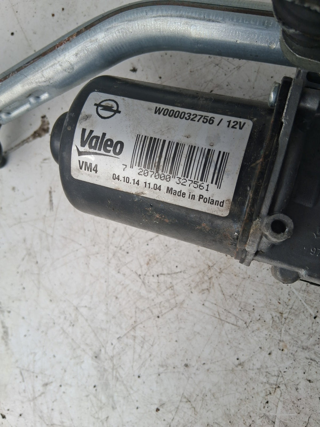 2015 VAUXHALL ADAM FRONT WIPER MOTOR LINKAGE MECHANISM W000032756