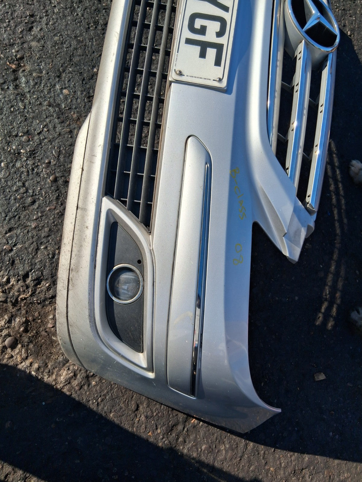 2008 MERCEDES B CLASS W245 FRONT COMPLETE BUMPER BADGE GRILL FOG LIGHTS SILVER