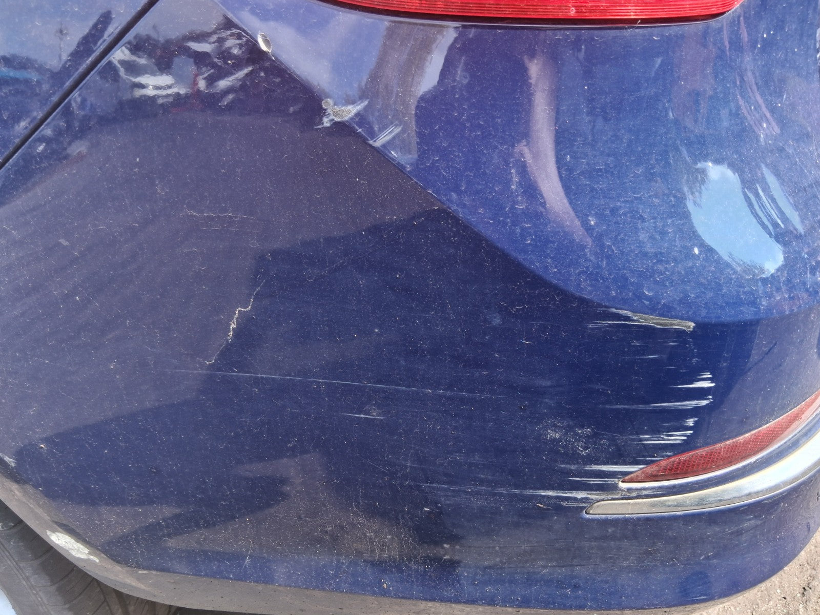 2013 VAUXHALL ASTRA J ESTATE REAR COMPLETE BUMPER BLUE