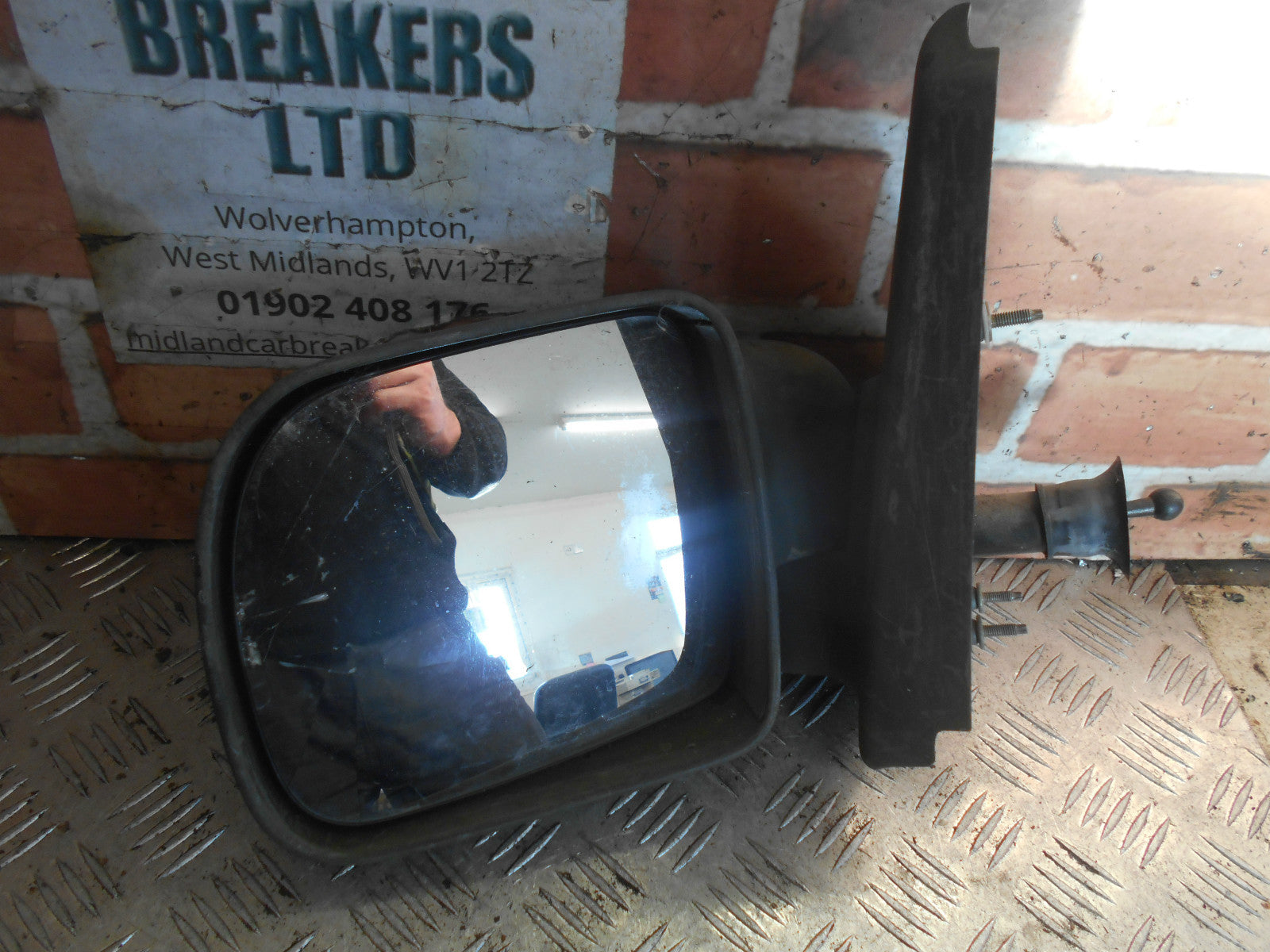 NISSAN KUBISTAR 2003 NS PASSENGER SIDE MANUAL WING MIRROR