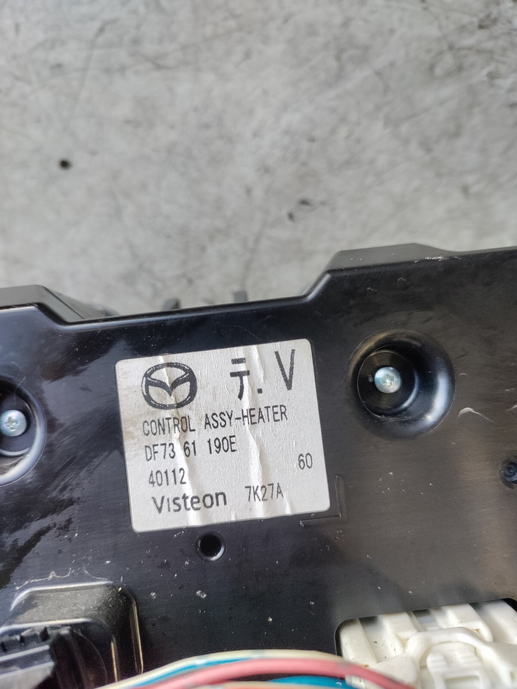 2008 MAZDA 2 MK2 AC HEATER CONTROL UNIT DF7361190E