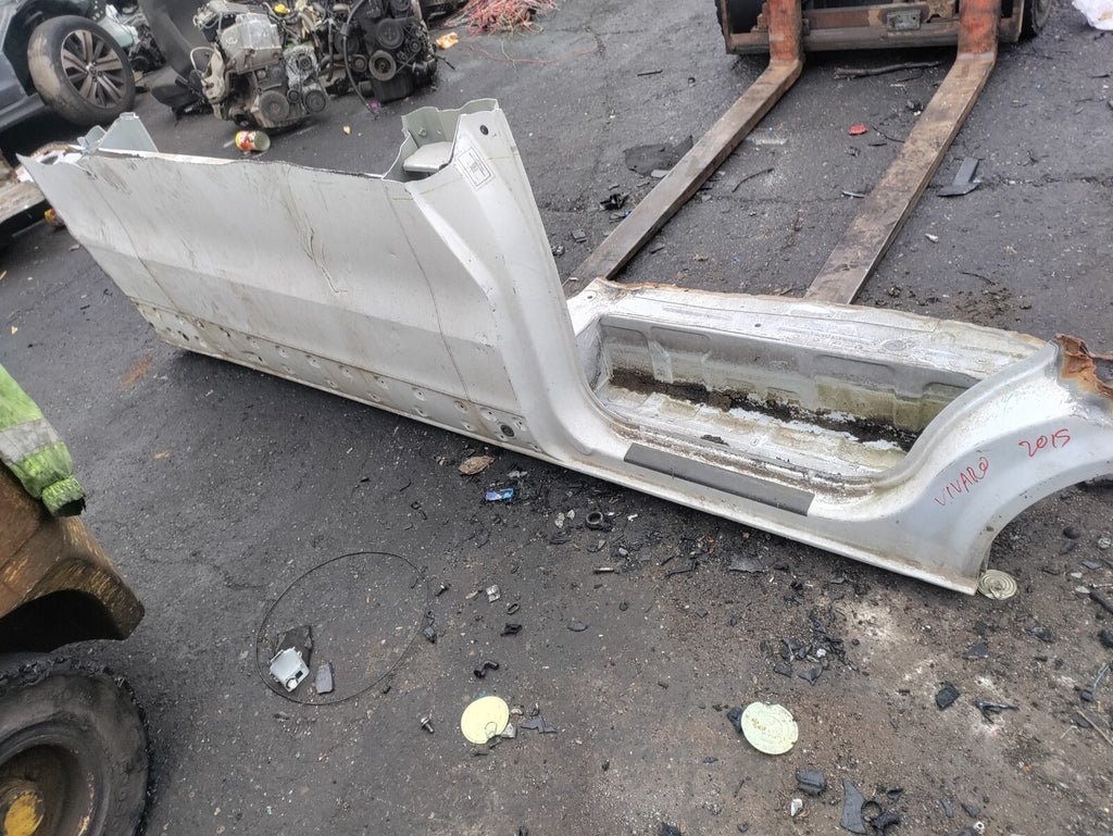 VAUXHALL VIVARO B MK2 TRAFIC 2015 OSR DRIVER SIDE REAR SILL QUARTER PANEL WHITE