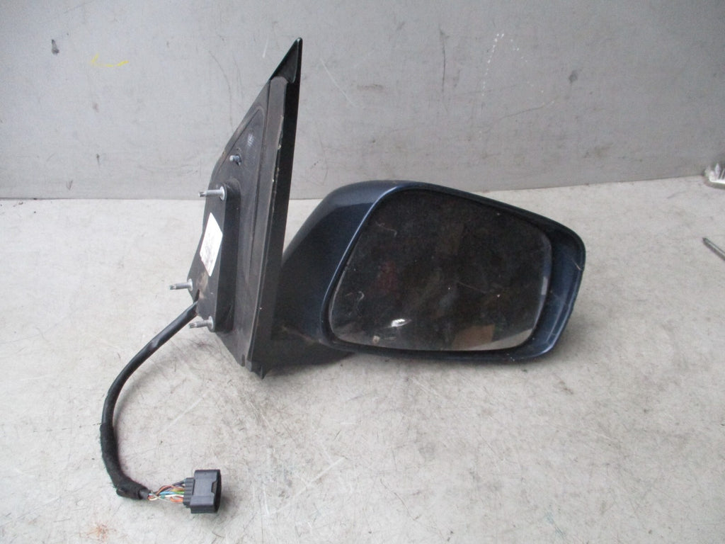 NISSAN PATHFINDER R51 2006 OS DRIVER SIDE FRONT MANUAL FOLD WING MIRROR BLUE