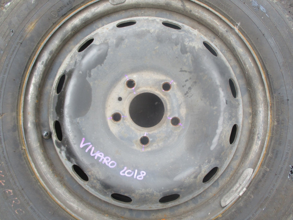 VAUXHALL VIVARO X82 MK2 2018 STEEL WHEEL WITH TYRE 205/65R16
