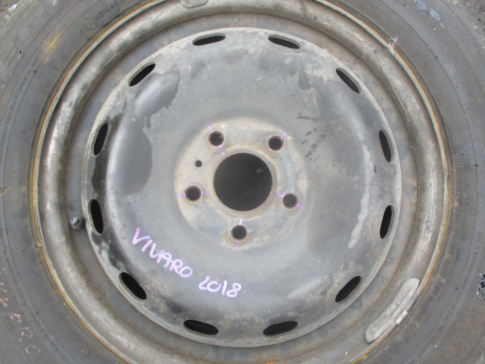 VAUXHALL VIVARO X82 MK2 2018 STEEL WHEEL WITH TYRE 205/65R16