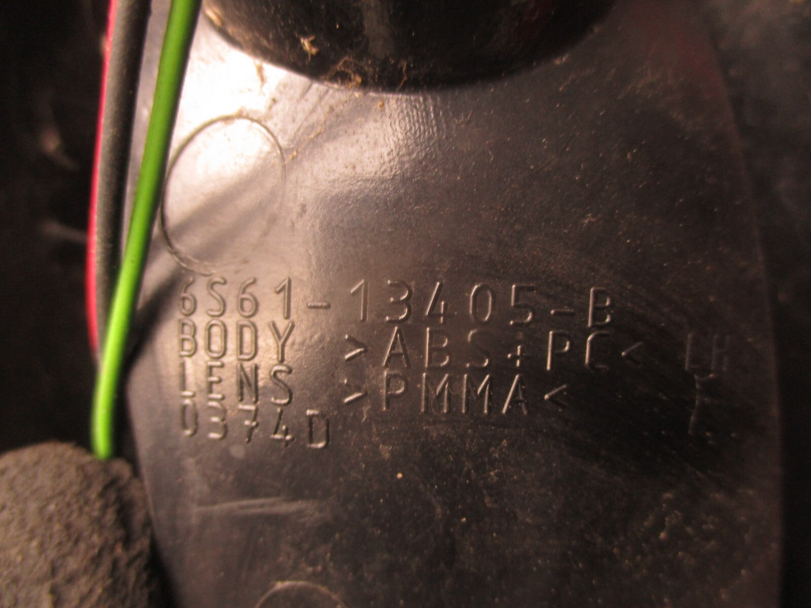 2007 FORD FIESTA MK6 NSR PASSENGER SIDE REAR TAIL LIGHT TAIL LAMP 6S6113405B