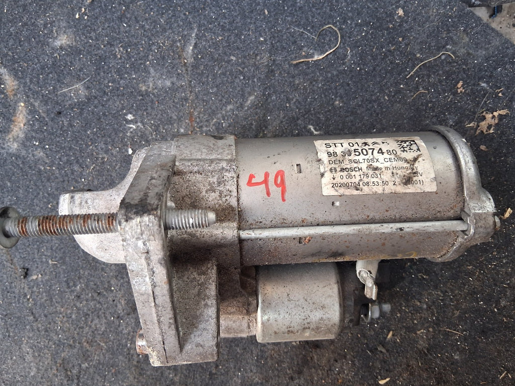 VAUXHALL CROSSLAND X 2020 1.2 PETROL STARTER MOTOR 9830507480