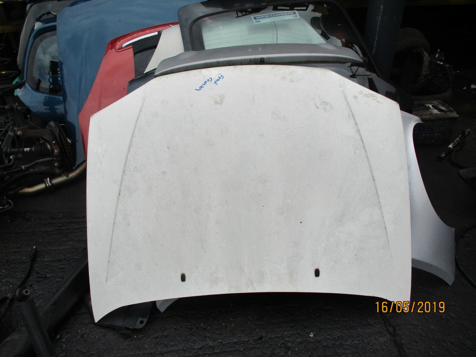 FORD FIESTA COURIER 2002 BONNET PANEL WHITE