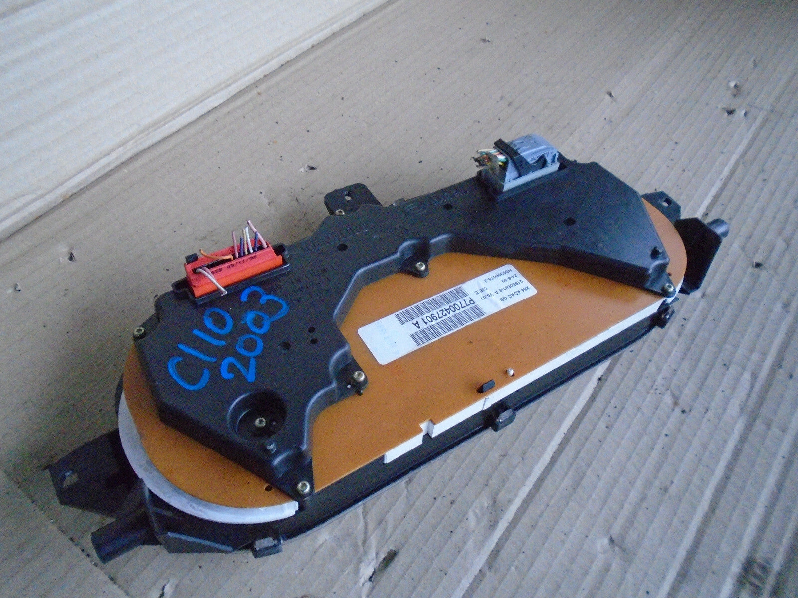 RENAULT CLIO 2003 SPEEDOMETER INSTRUMENT CLUSTER 7700427901A