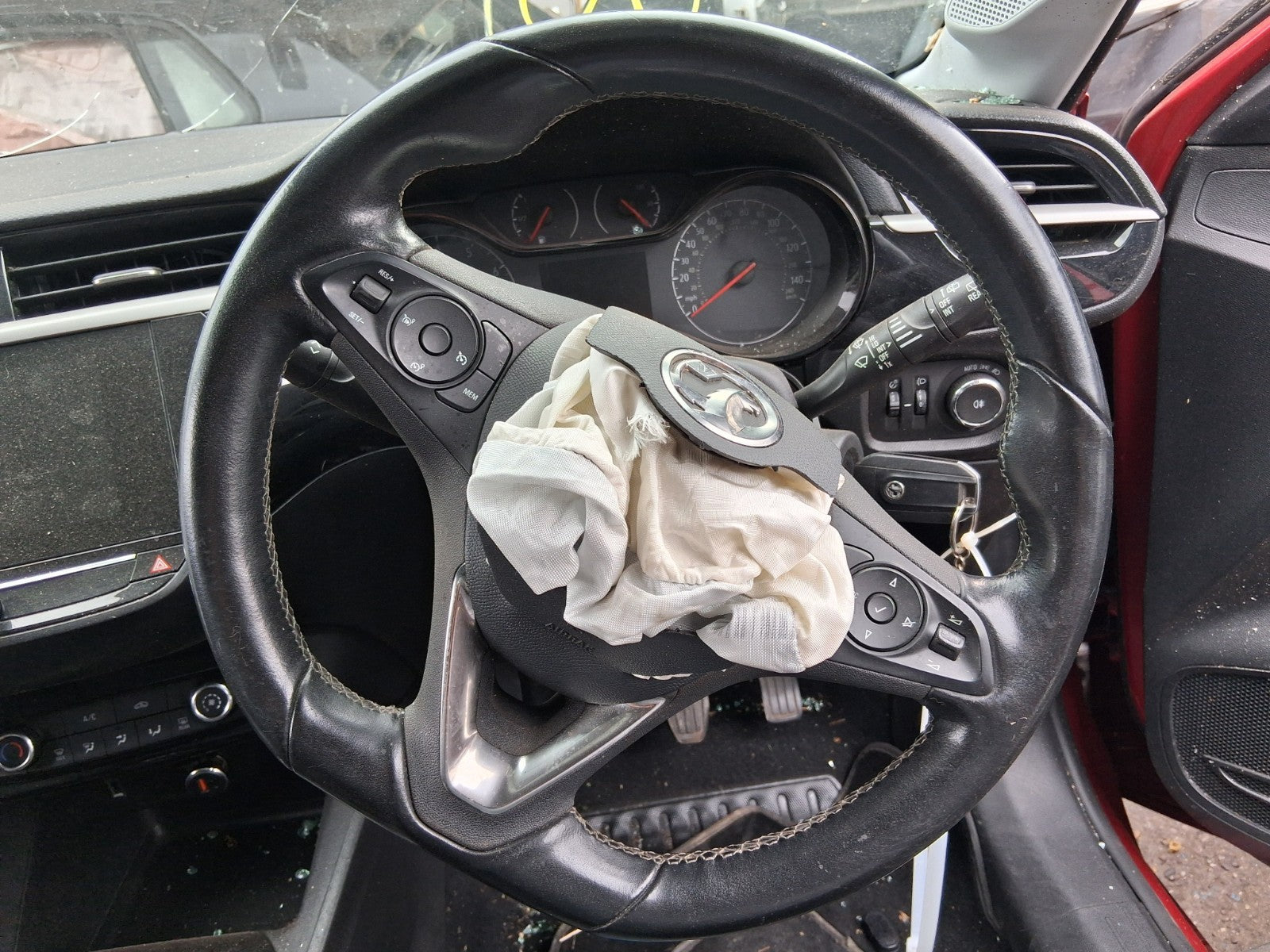 2020 VAUXHALL CORSA F MULTIFUNCTION LEATHER STEERING WHEEL