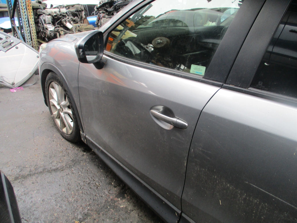2013 MAZDA CX 5 MK1 NSF PASSENGER SIDE FRONT BARE DOOR LIQUID SILVER P38