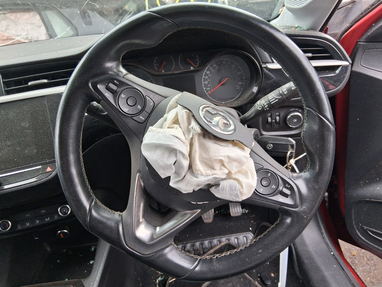 2020 VAUXHALL CORSA F MULTIFUNCTION LEATHER STEERING WHEEL