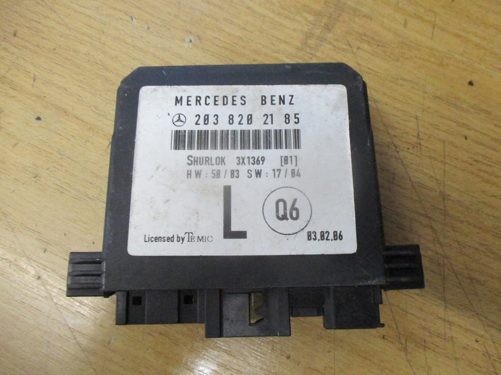 MERCEDES C CLASS W203 2002 NSR PASSENGER REAR MODULE DOOR CONTROL ECU 2038202185