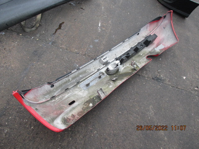 PEUGEOT 206 2005 REAR COMPLETE BUMPER RED