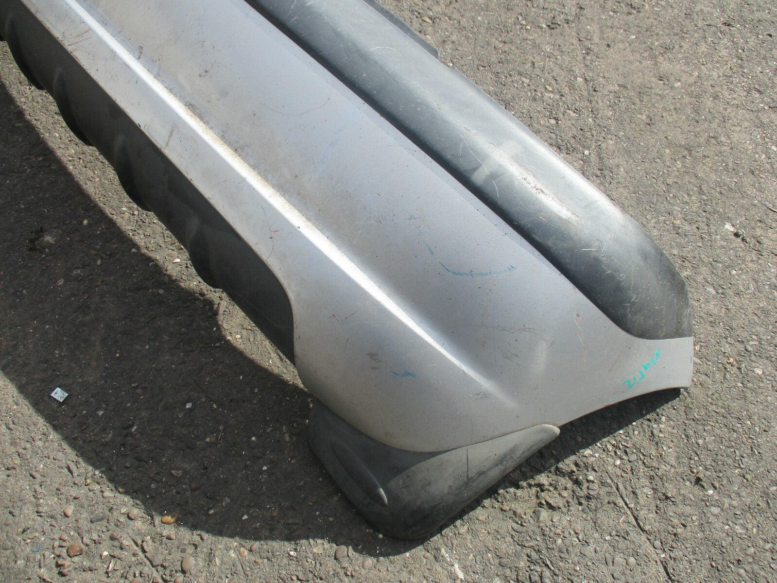 CHEVROLET MATIZ 2003 REAR BUMPER SILVER