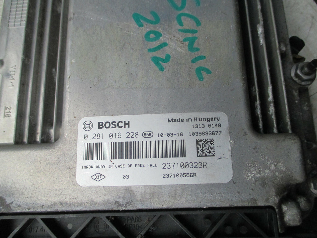 RENAULT SCENIC MK3 2012 ECU ENGINE CONTROL MODULE UNIT 237100323R