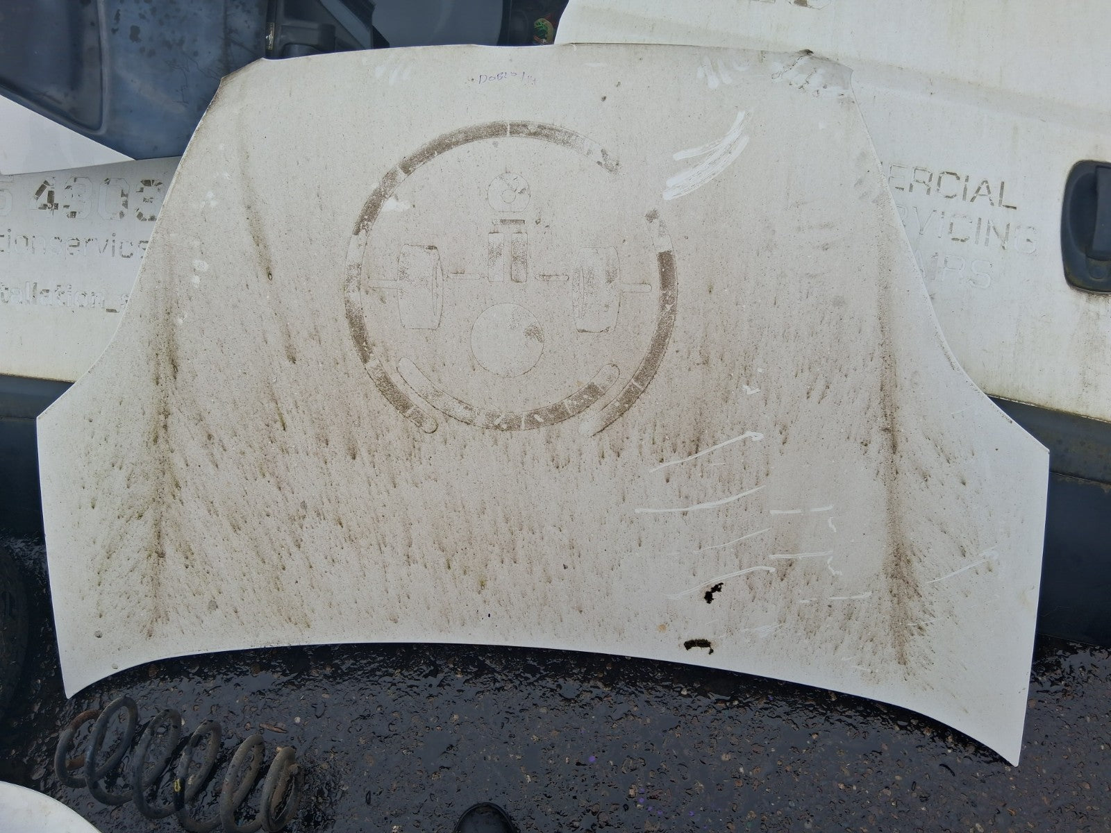 2013 FIAT DOBLO MK2 FRONT BONNET HOOD PANEL WHITE