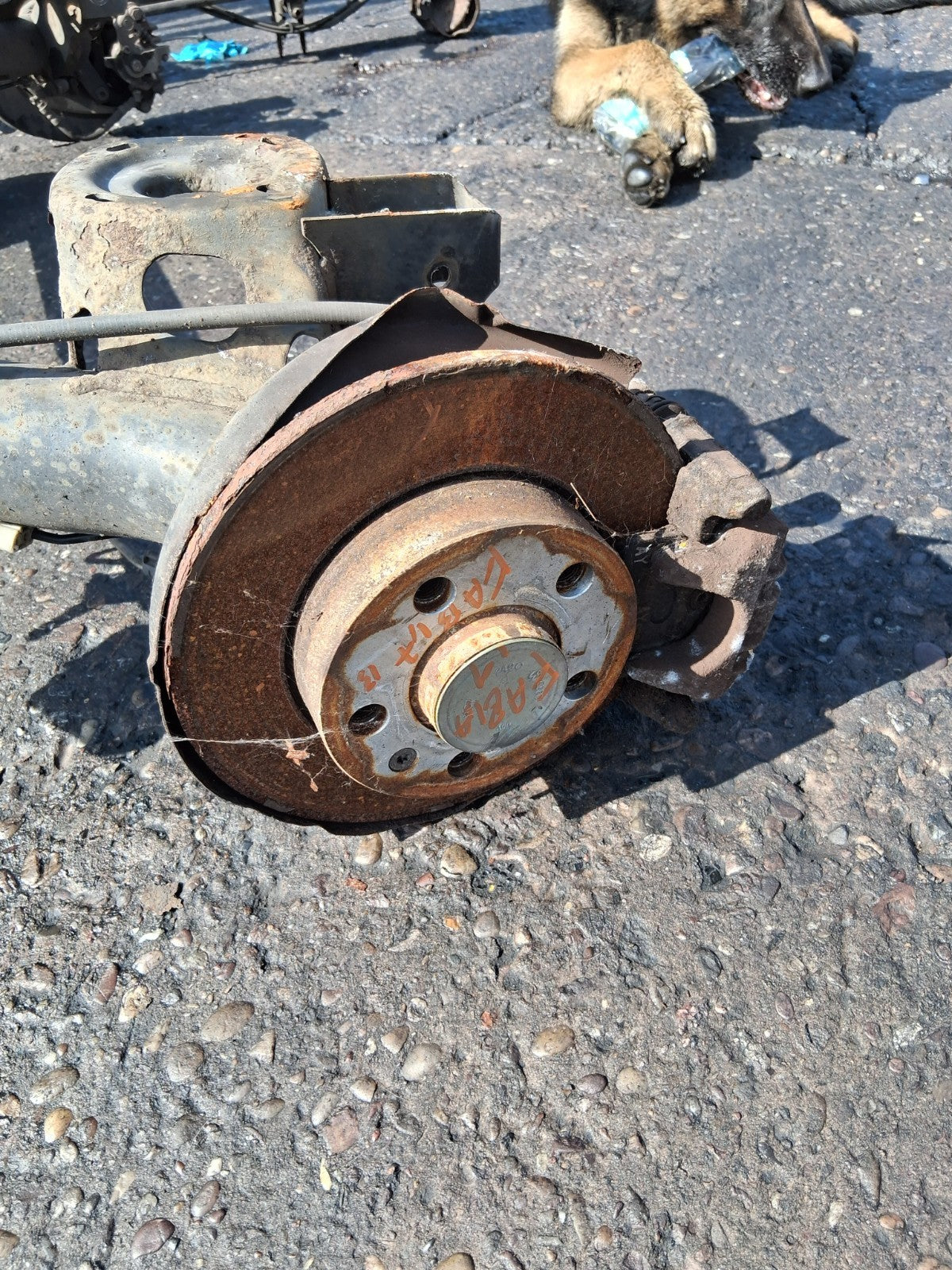 2019 SKODA FABIA MK3 NJ HATCHBACK COMPLETE REAR AXLE HUB DISC TYPE