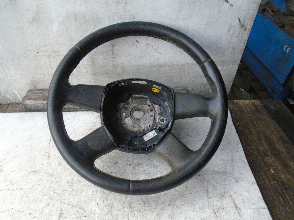 AUDI A4 2007 B7 LEATHER 4 SPOKE STEERING WHEEL