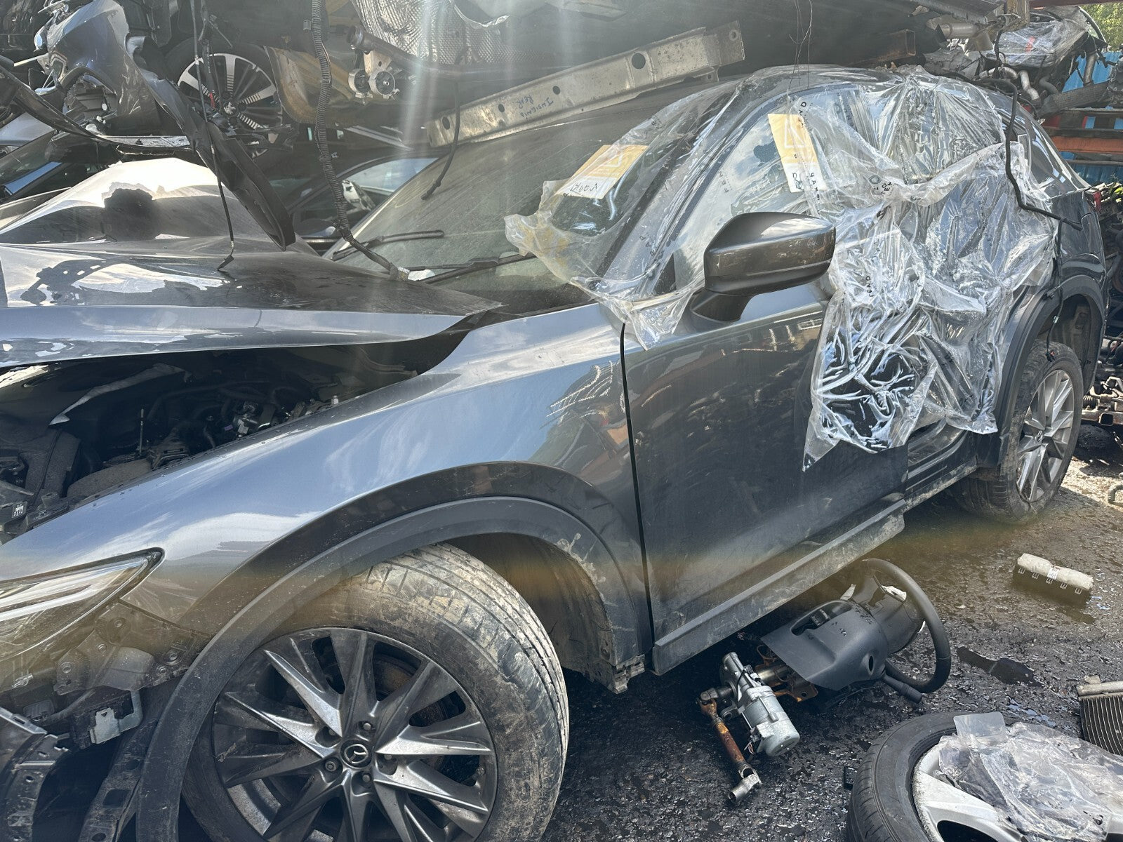2021 MAZDA CX5 CX-5 MK2 OSR DRIVER SIDE REAR DOOR BARE GREY 46G