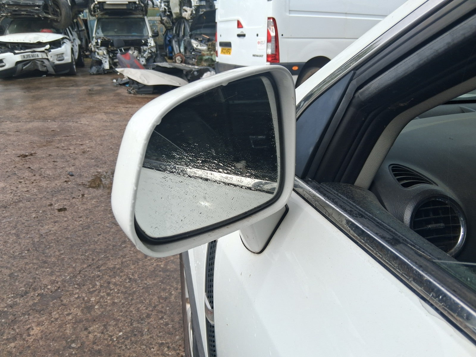 2015 VAUXHALL ANTARA MK1 NSF PASSENGER SIDE FRONT MANUAL FOLD WING MIRROR WHITE