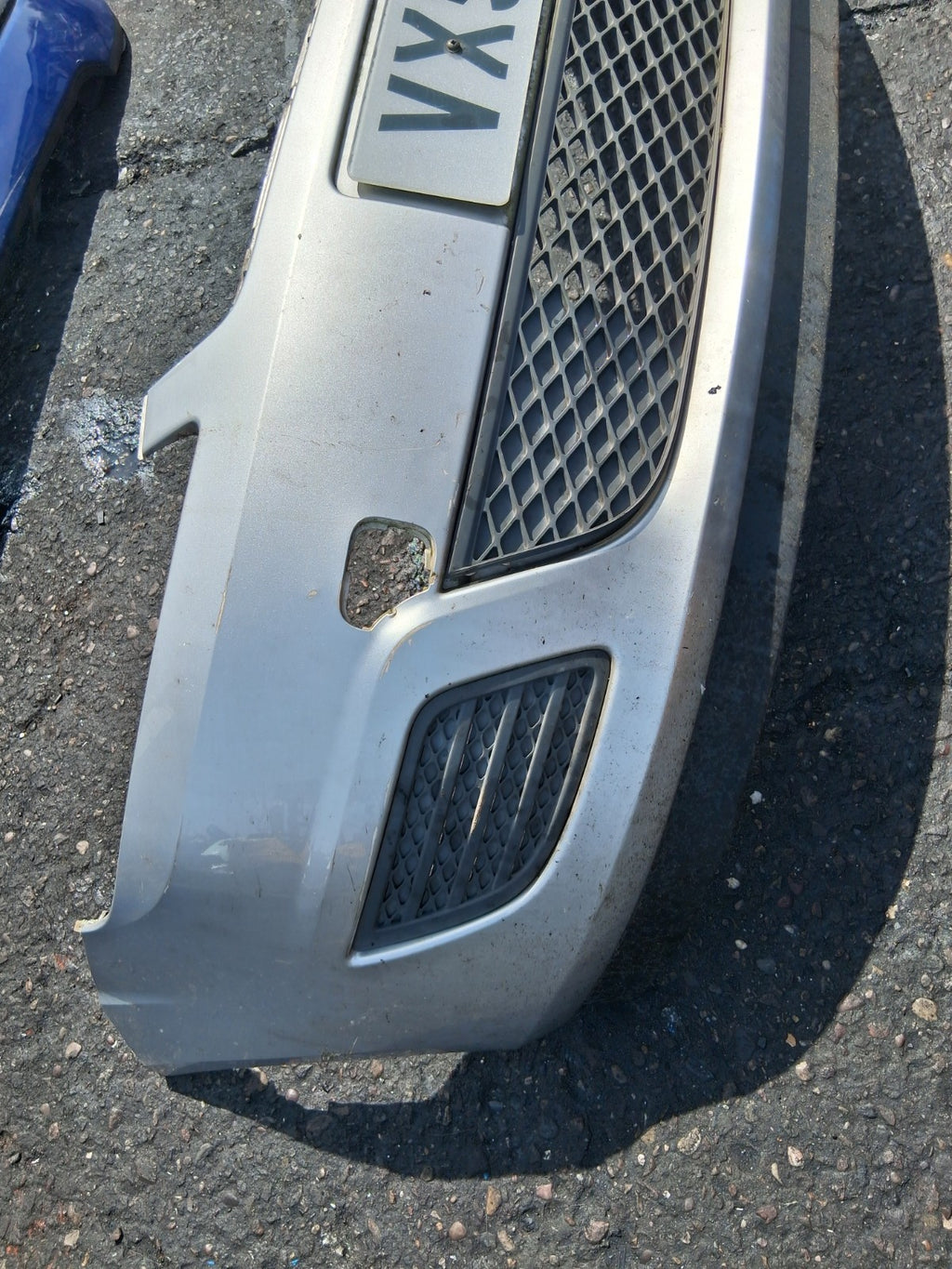 2006 FORD FIESTA MK6 COMPLETE FRONT BUMPER SILVER