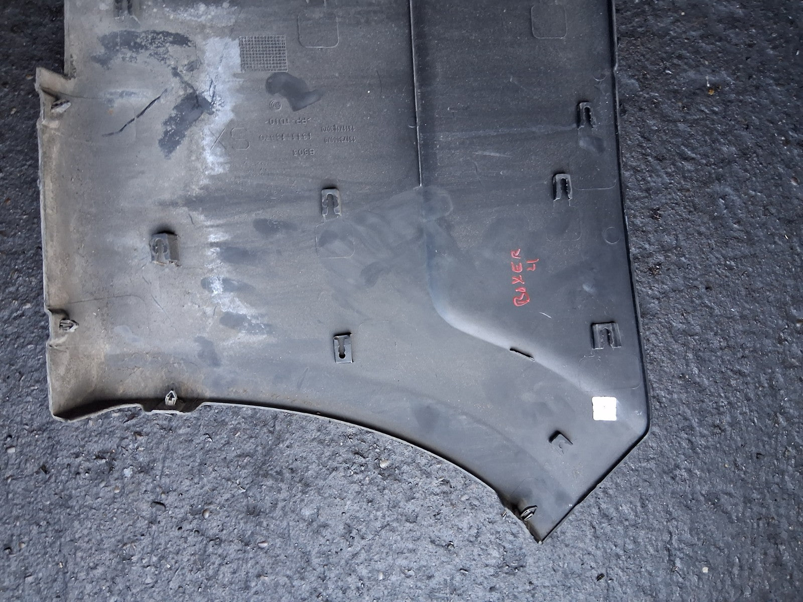 2021 PEUGEOT BOXER MK3 NSR PASSENGER SIDE REAR LEFT QUARTER BODY TRIM 1311713070