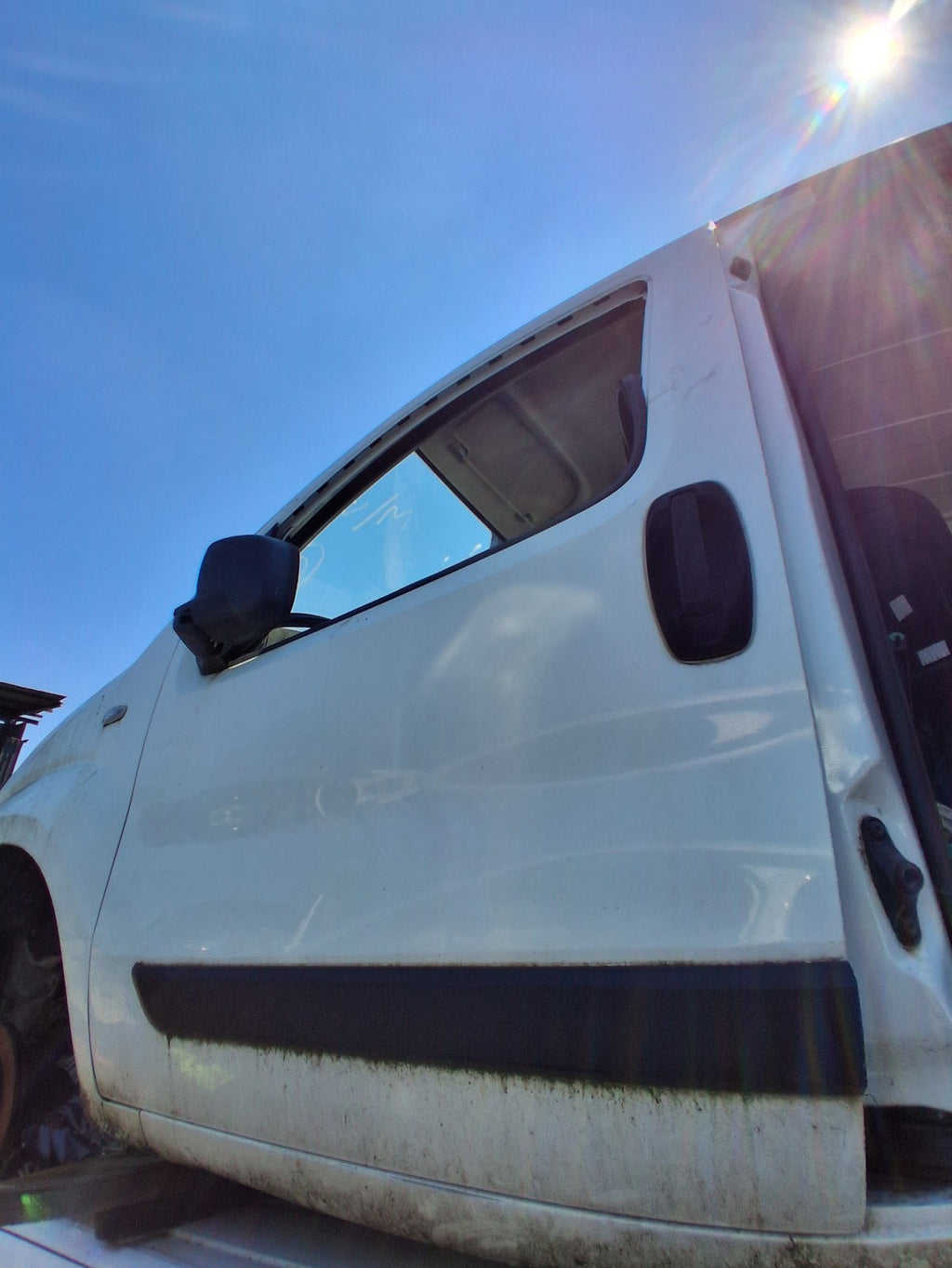 PEUGEOT BIPPER 2015 NSF PASSENGER SIDE FRONT BARE DOOR WHITE
