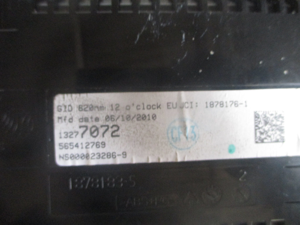 VAUXHALL MERIVA 2011 DASHBOARD DISPLAY SCREEN 13277072