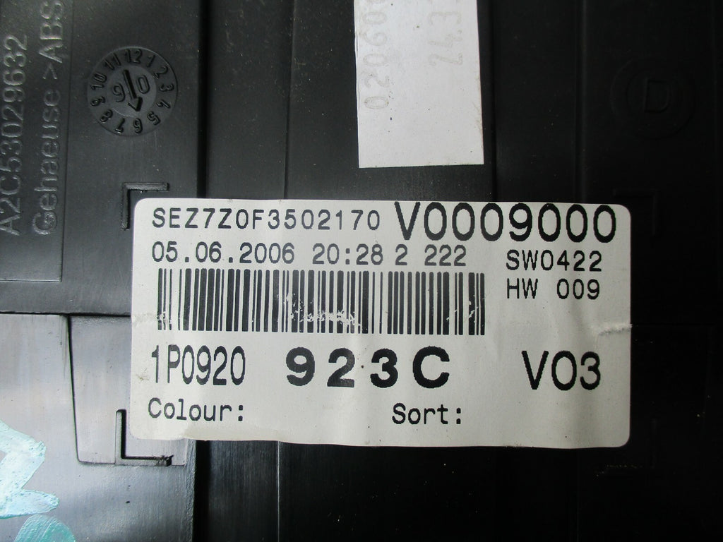 SEAT LEON MK2 1.6 SPEEDO METER INSTRUMENT CLUSTER 110080280029