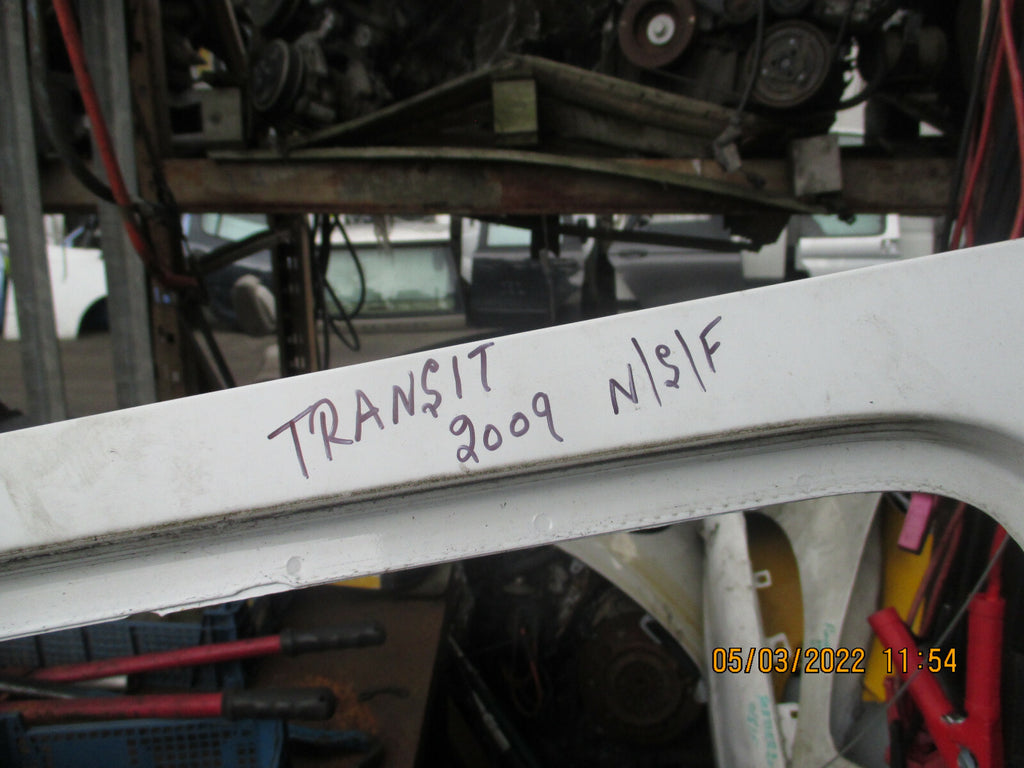 FORD TRANSIT 2009 MK7 NSF FRONT PASSENGER SIDE COMPLETE DOOR WHITE