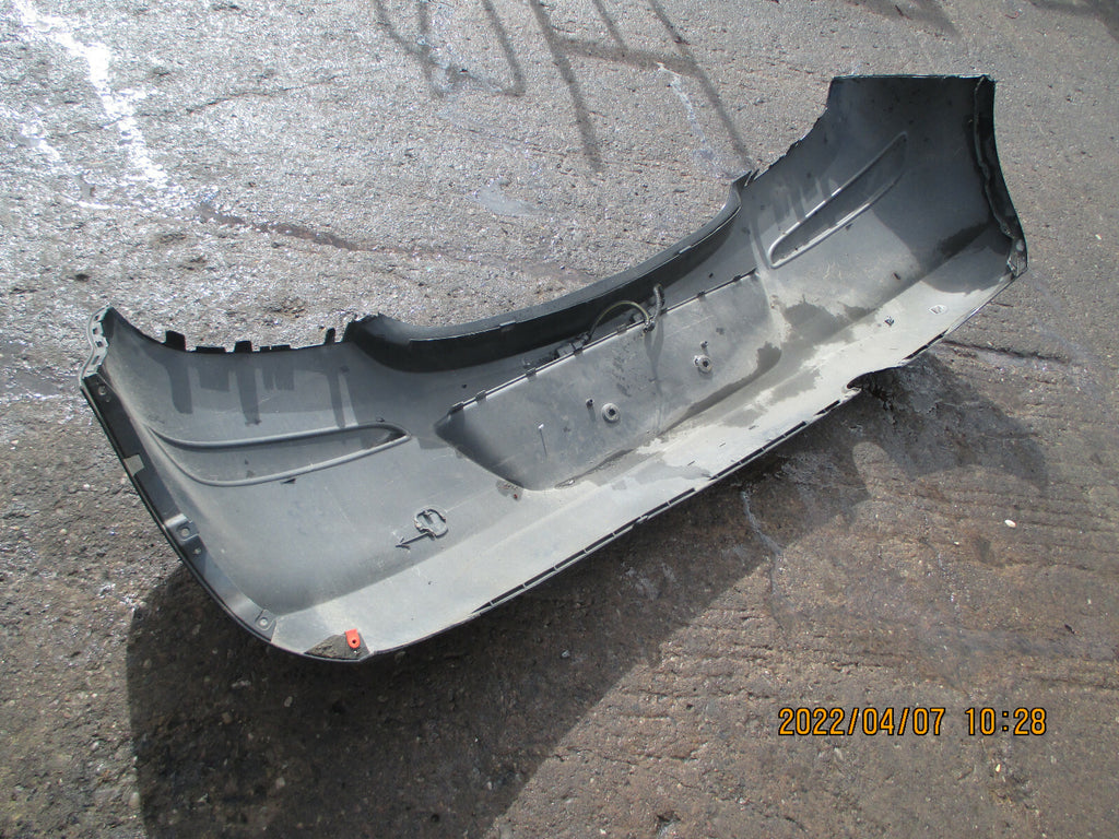 VAUXHALL CORSA D VAN 3 DOOR FACELIFT REAR BUMPER BLACK SILVER PLASTIC TRIM