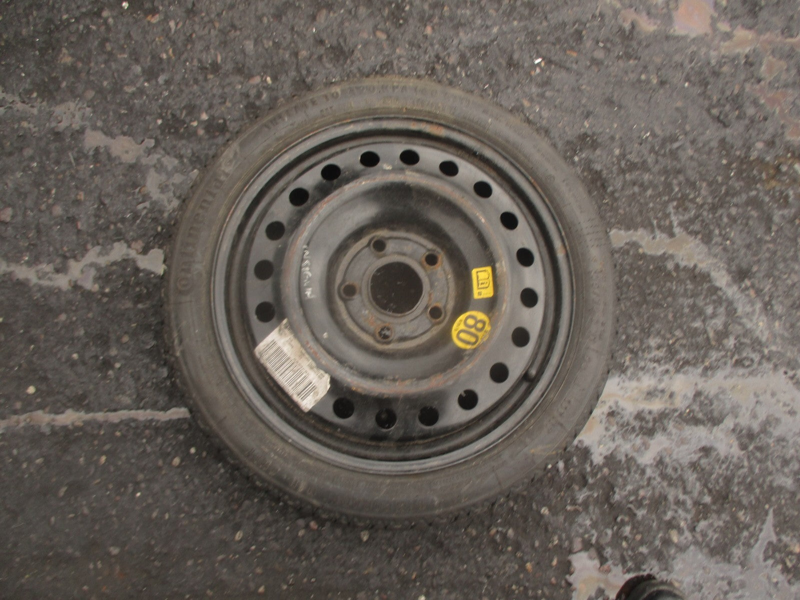 2013 VAUXHALL INSIGNIA MK1 17 INCH SPACESAVER WHEEL WITH TYRE 125/70R17