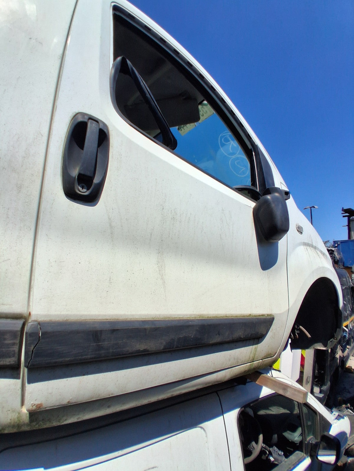 PEUGEOT BIPPER 2015 OSF DRIVER SIDE FRONT BARE DOOR WHITE