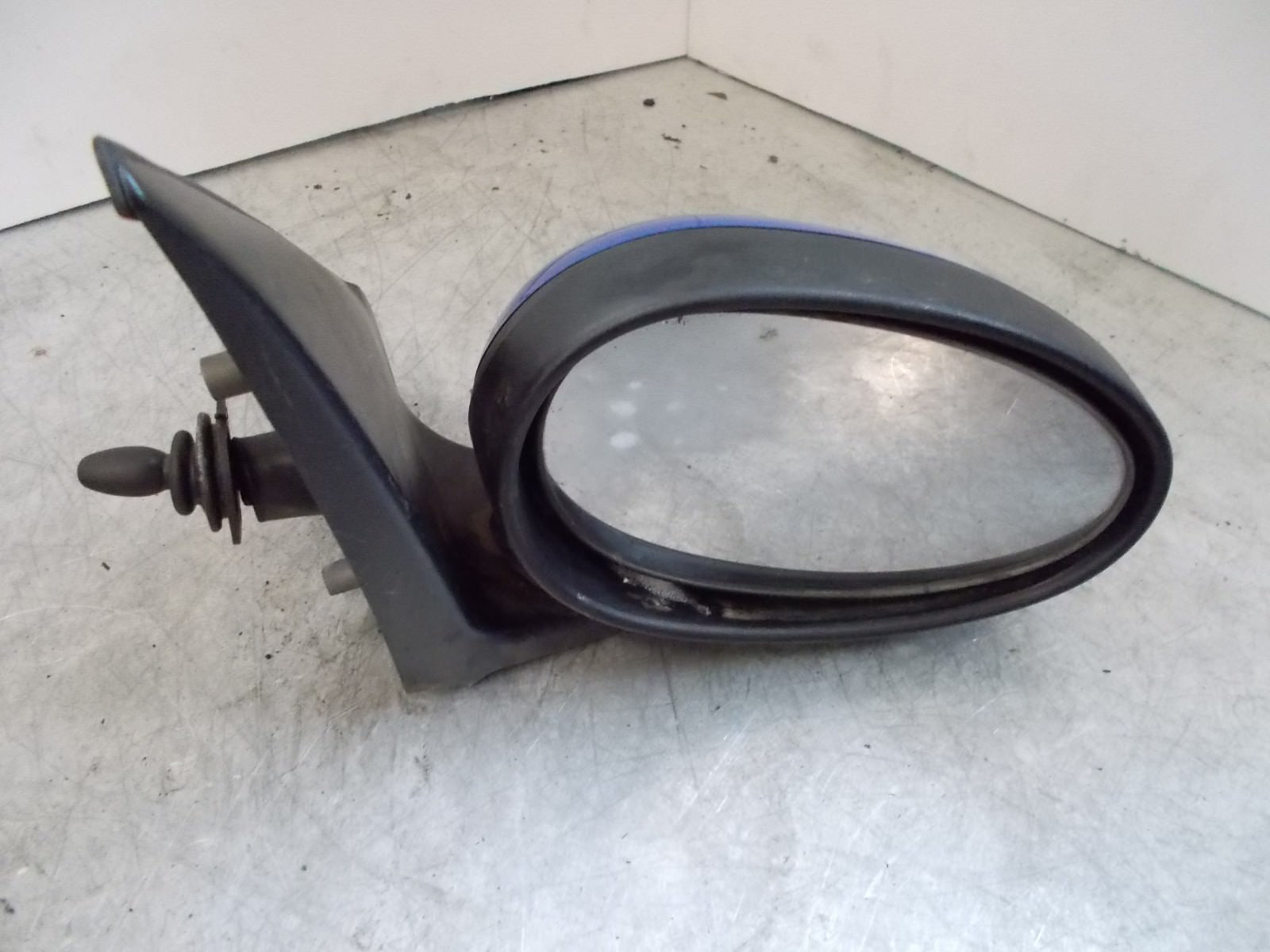 2002 MG ZR OS DRIVERS SIDE MANUAL WING MIRROR DOOR MIRROR BLUE E11015514