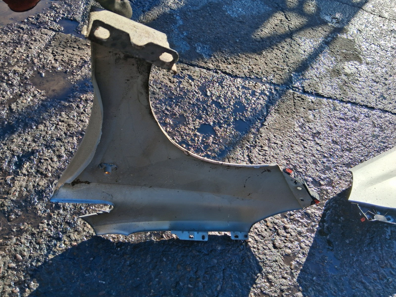 VAUXHALL CORSA D 2008 OSF DRIVER SIDE FRONT RIGHT WING PANEL SILVER
