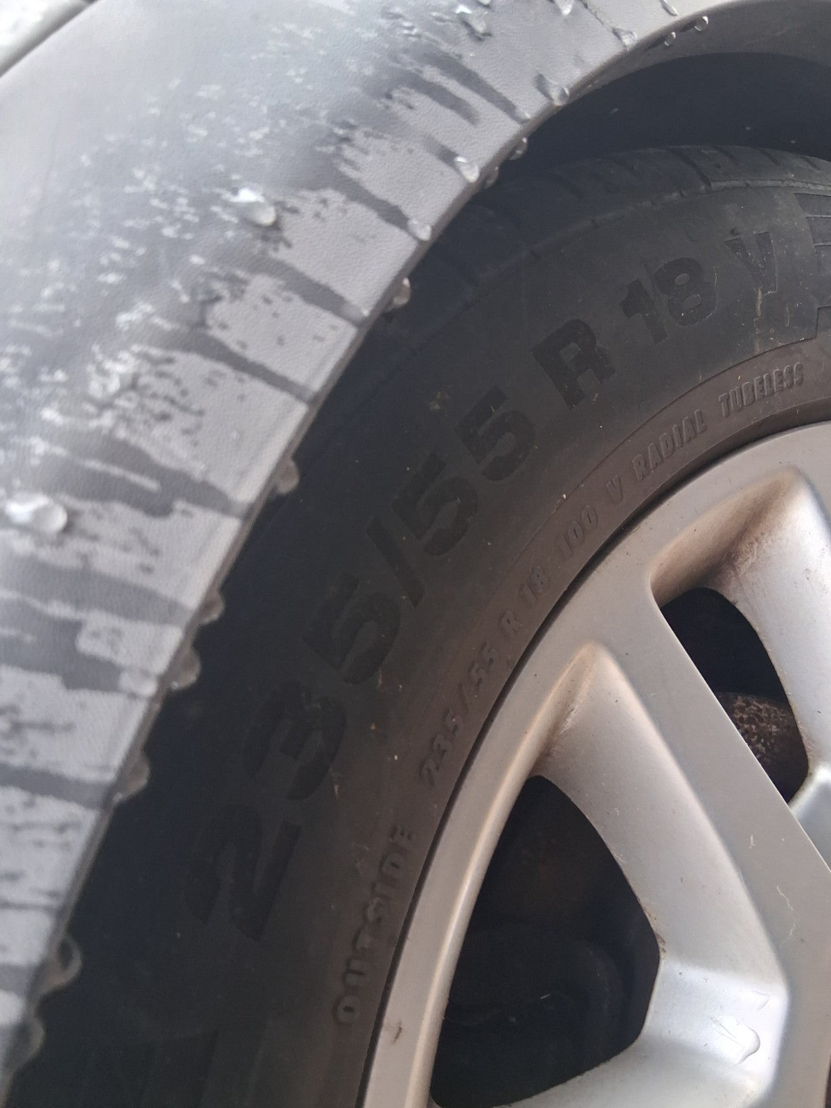 2015 VAUXHALL ANTARA MK1 18 INCH ALLOY WHEEL WITH TYRE 235/55R18 REF 3