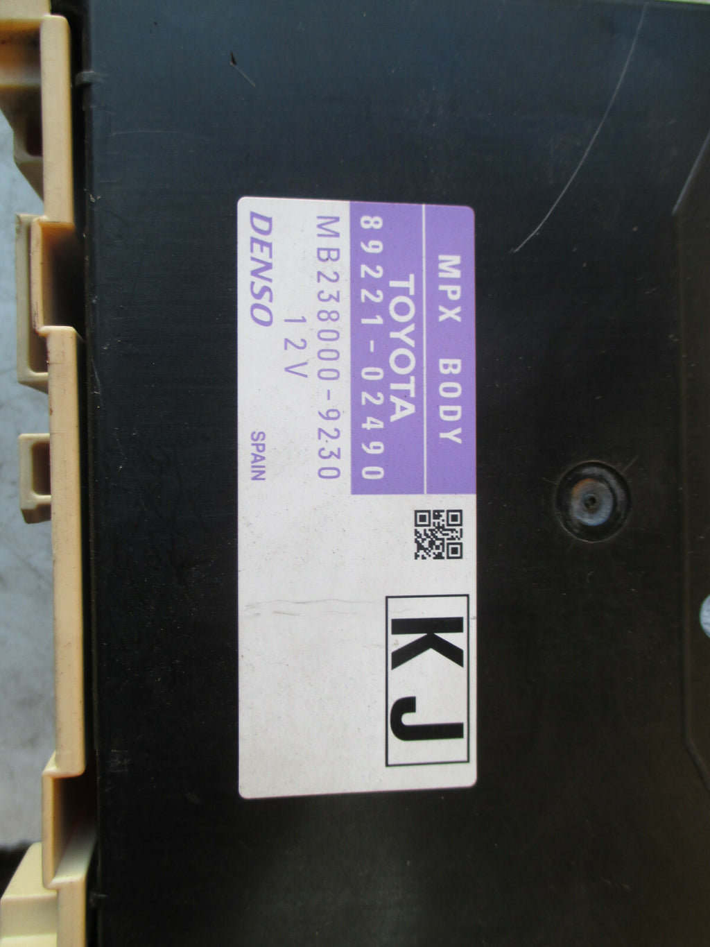 TOYOTA AURIS 2018 MK2 BCM BODY CONTROL MODULE 8922102490