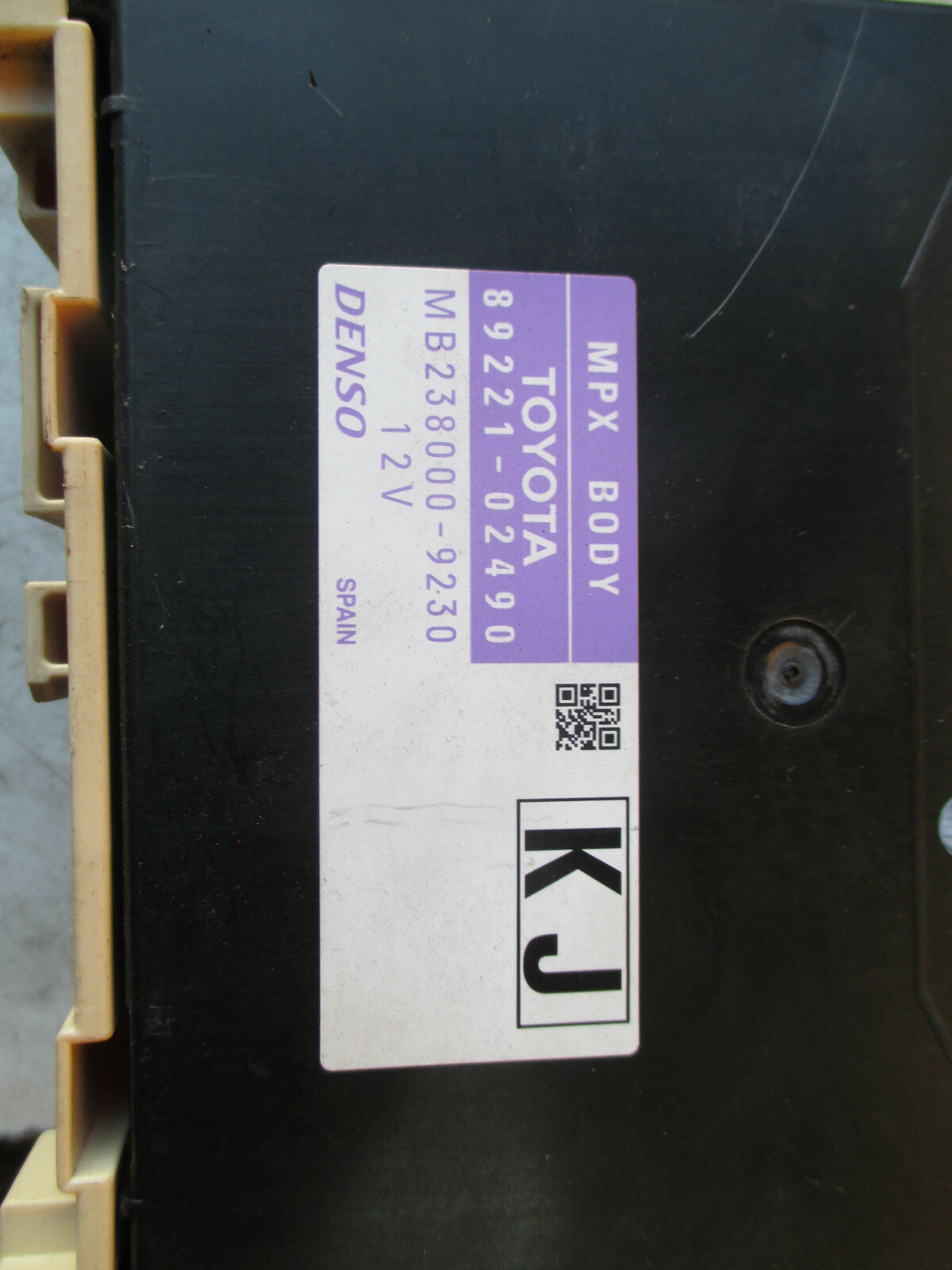 TOYOTA AURIS 2018 MK2 BCM BODY CONTROL MODULE 8922102490