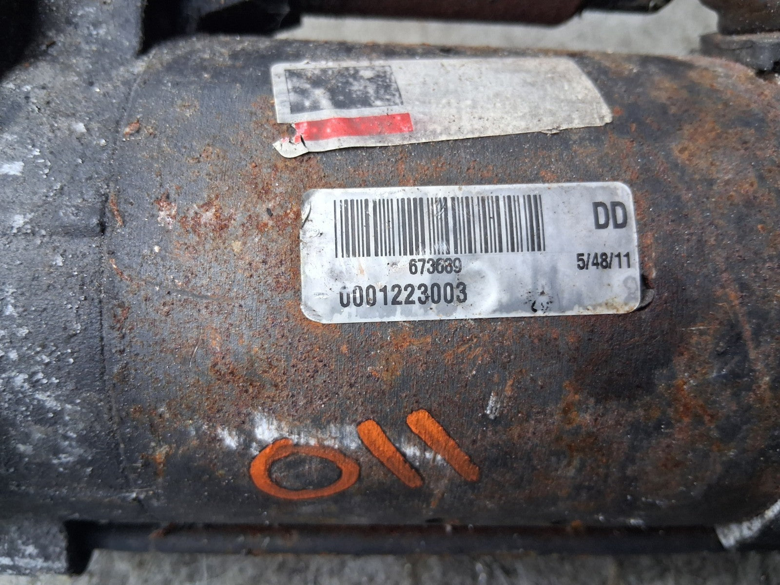 2008 VOLKSWAGEN VW GOLF MK5 STARTER MOTOR 02ZZ911023