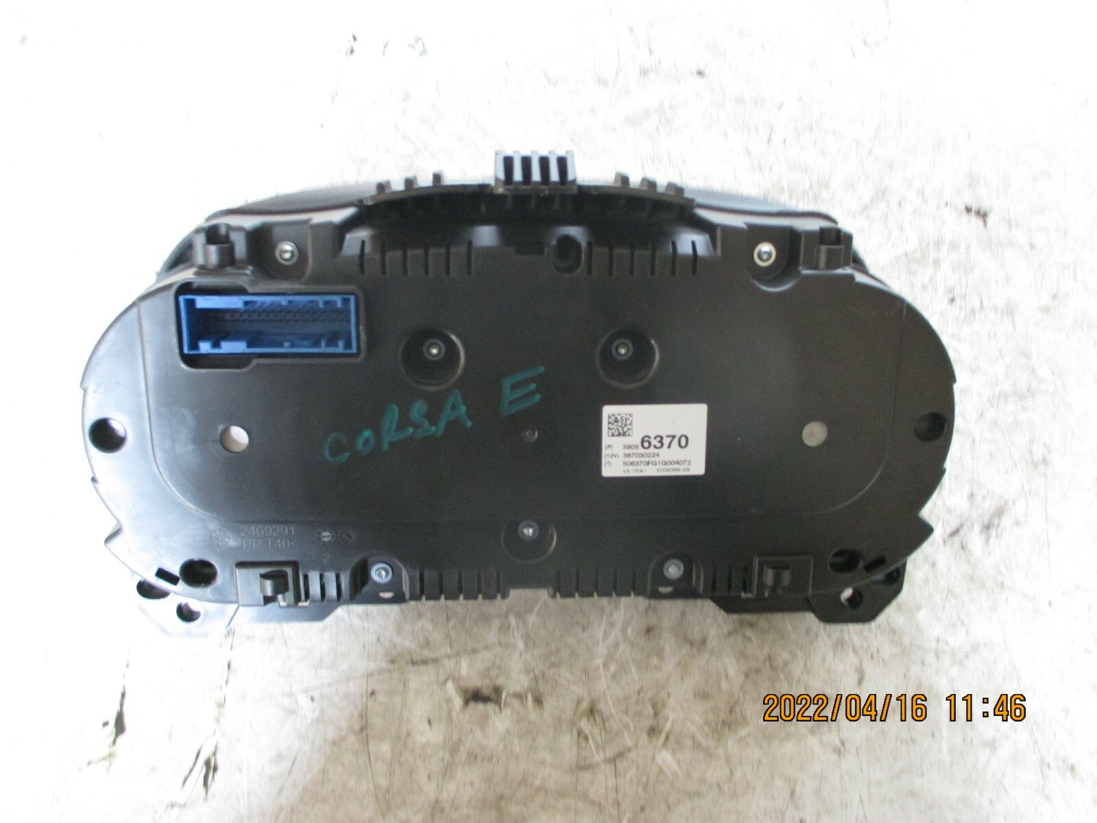 VAUXHALL CORSA E 2018 SPEEDOMETER INSTRUMENT CLUSTER 39056370
