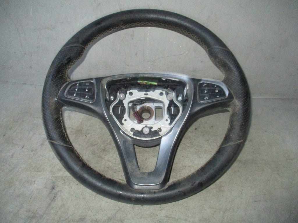 2018 MERCEDES BENZ A CLASS W176 LEATHER MULTIFUNCTION STEERING WHEEL A0014609403